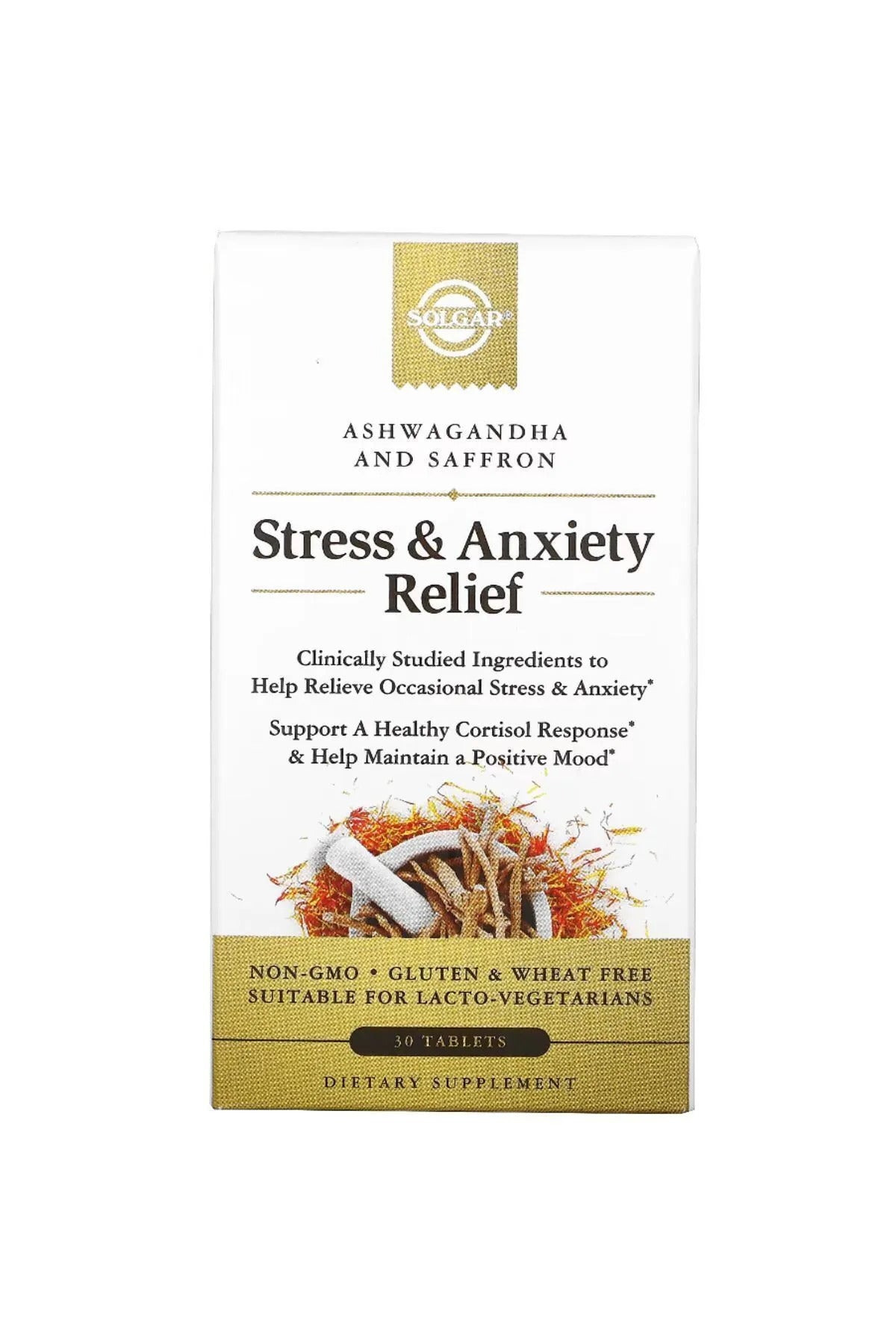 Solgar Stress and Anxiety Relief KSM66 Ashwagandha+Saffron(Safran) 30 Tablets - Görsel 2