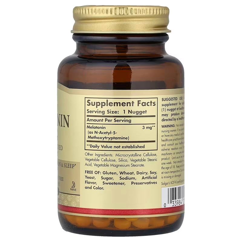 Solgar Melatonin Sleep 3 mg 120 Nuggets
