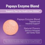 21st Century Papaya Enzyme Digestive Enzymes for Gut Health 100 Chewable Tablet - Görsel 3