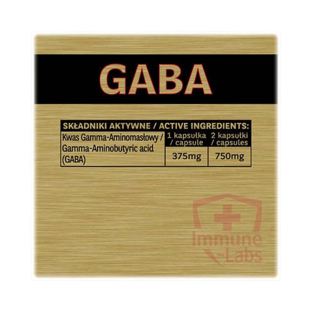 Immune Labs GABA Food supplement for stress 750 mg 150 capsules (Romanya menşei) - Görsel 2