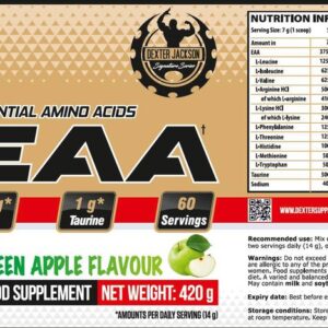 Dexter Jackson Gold Series EAA Powder Essential Amino – 60 SERVİS