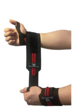 SupplementHane Logolu 2'li Fitness Crossfit Pro Ağırlık Bilekliği Wrist Wraps Bileklik Bilek Koruyucu Destek Bilekliği