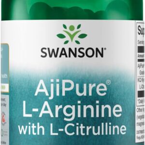 Swanson AjiPure L-Arginine with L-Citrulline Nitric Oxide 60 Veggie Caps
