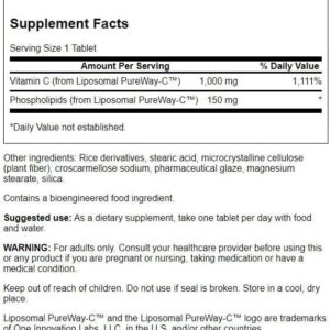 Swanson Liposomal Vitamin C Phospholipids 1000 mg 60 Tablets