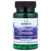 Swanson Lithium Orotate 5 mg Cognitive Brain Nervous System Health 60 Veggie Caps