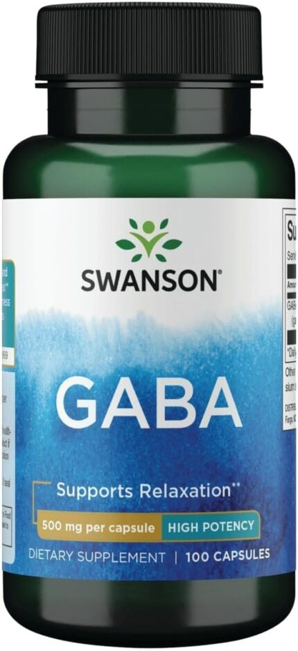 Swanson Gaba High Potency 500 mg 100 Capsul
