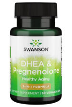 Swanson DHEA Pregnenolone 60 Veggie Caps