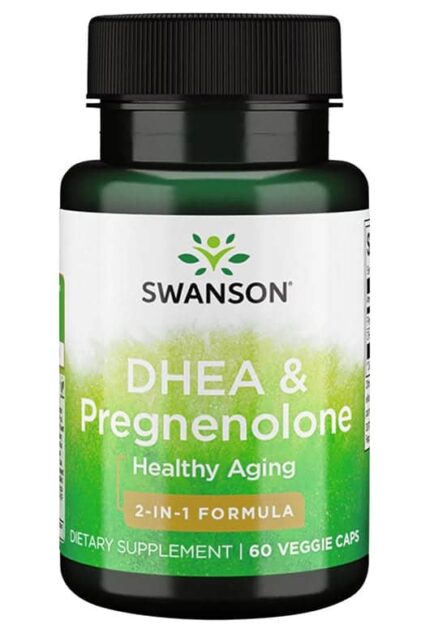 Swanson DHEA Pregnenolone 60 Veggie Caps