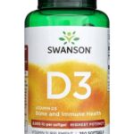 Swanson Vitamin D3 Bone and Immune Highest Potency 5,000 IU 250 Softge