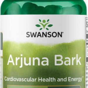 Swanson Arjuna Bark Standardized heart health 500 mg 60 Veggie Caps