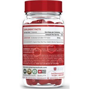 Swiss Pharmaceuticals Arimistane Fat Loss Estrogen Blocker Dht With Testo booster 40 mg 120 Cap - Görsel 2