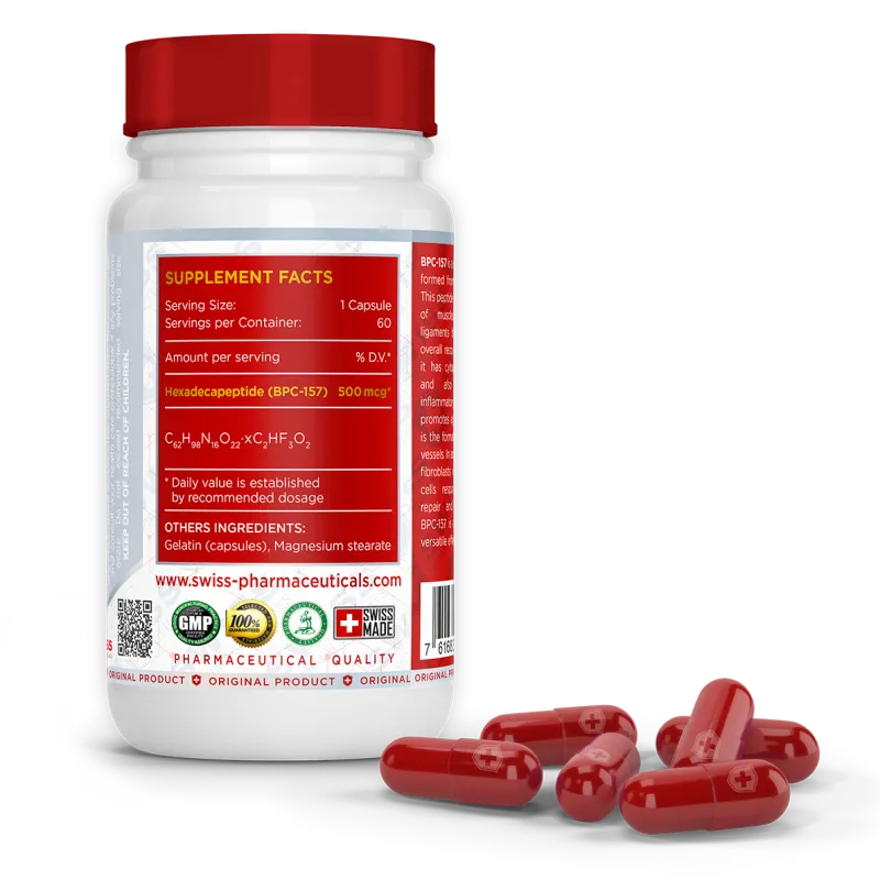 Swiss Pharmaceuticals BPC-157 500 Mcg 60 caps