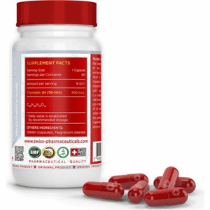 Swiss TB500 Thymosin Beta-4 400 Mcg 60 Caps - Görsel 2