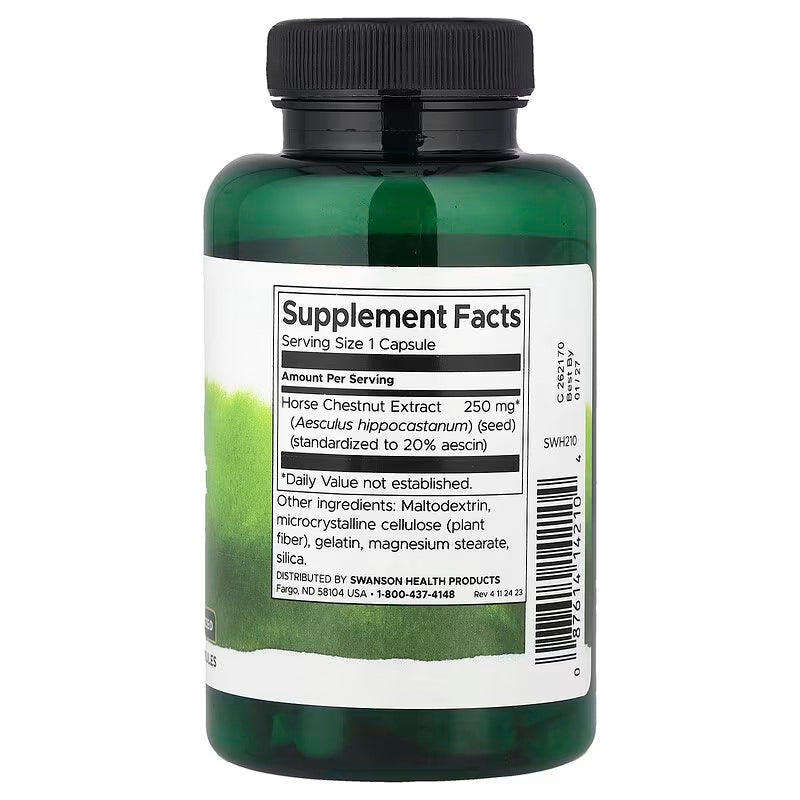 Swanson Horse Chestnut Extract At Kestanesi Özü 250 mg 120 Caps