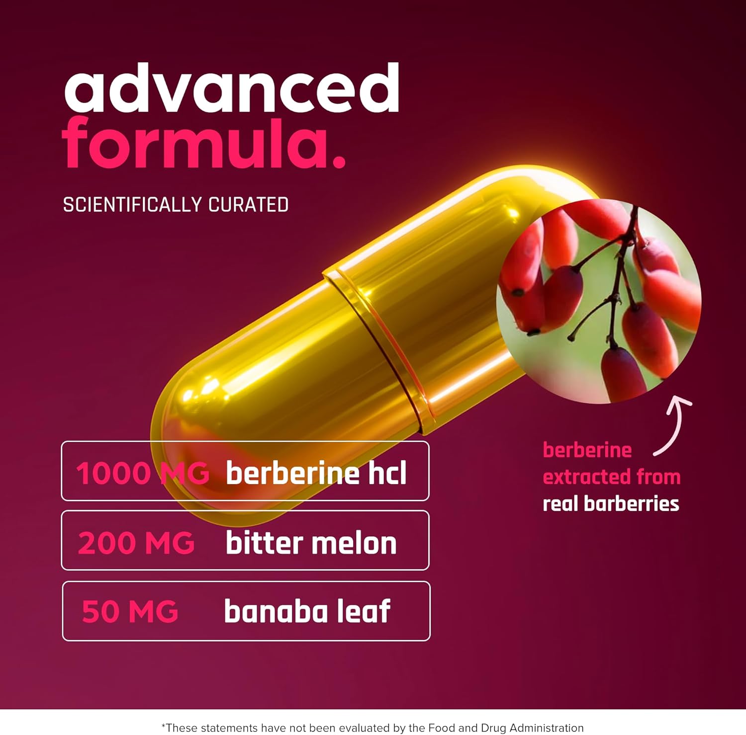 Artnaturals Berberine 1250mg for Weight Management with Bitter Melon and Banaba Leaf - HCl from Barberry Extract 60 Caps - Görsel 6
