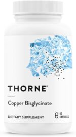 THORNE TRAACS Copper Bisglycinate Mineral Nerve & Skin Health 60 Caps