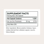 THORNE - Zinc Picolinate Immune Healthy Skin & Eyes 30 mg 60 Caps - Görsel 5