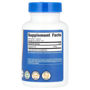 Nutricost CoQ10 Coenzyme Q10 Ubiquinone 100 mg 120 Capsules
