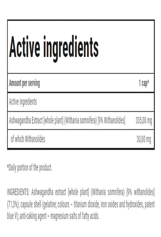 TREC NUTRITION Ashwagandha Max 335 mg / 60 Caps - Görsel 2