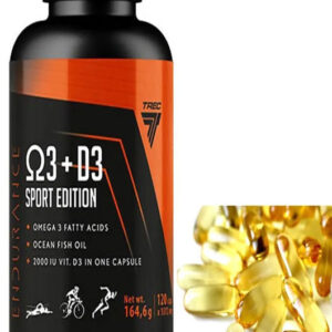 TREC OMEGA 3 + D3 Vitamin 2000 UI SPORT EDITION 120CAPS