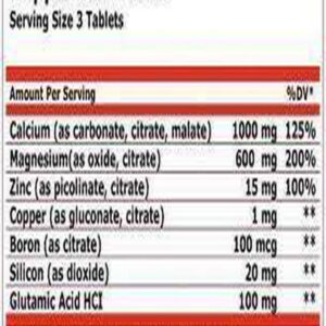 Universal Calcium Zinc Magnesium Boron – 1000mg 100 Tablet