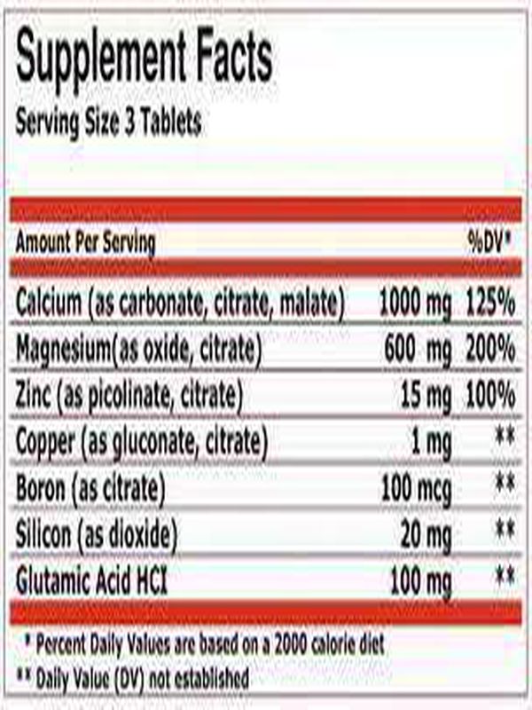 Universal Calcium Zinc Magnesium Boron - 1000mg 100 Tablet - Görsel 2