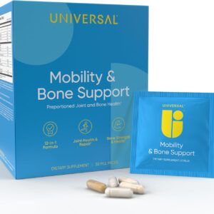 Universal U Mobility & Bone Joint & Cartilage Multivitamin Collagen Turmeric Glucosamine Chondroitin MSM 30 Packs