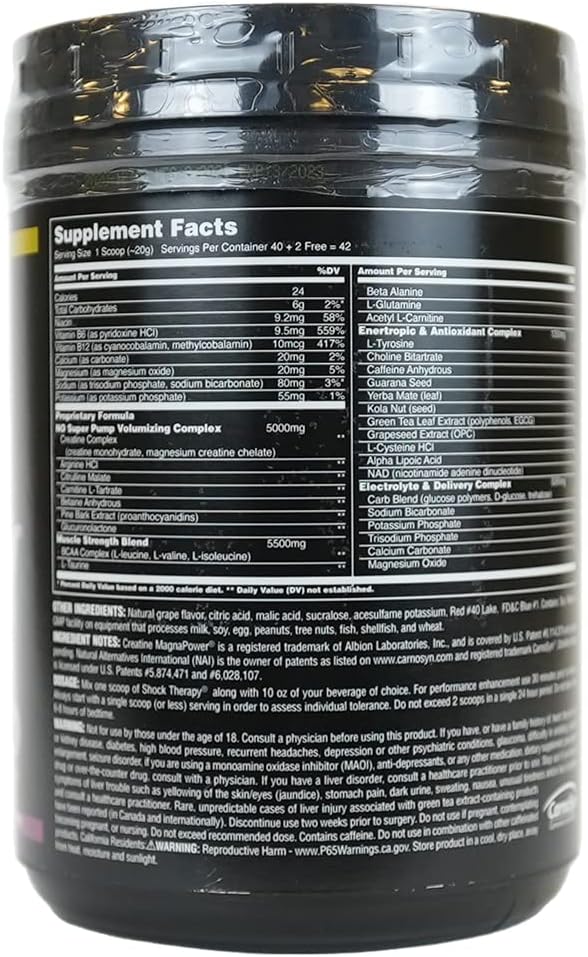 Universal Nutrition Shock Therapy All in one preworkout - Görsel 2