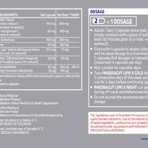 USN Phedra Cut Lipo Fat burner X Gold (Garcinia+Theanine ) 80 Caps