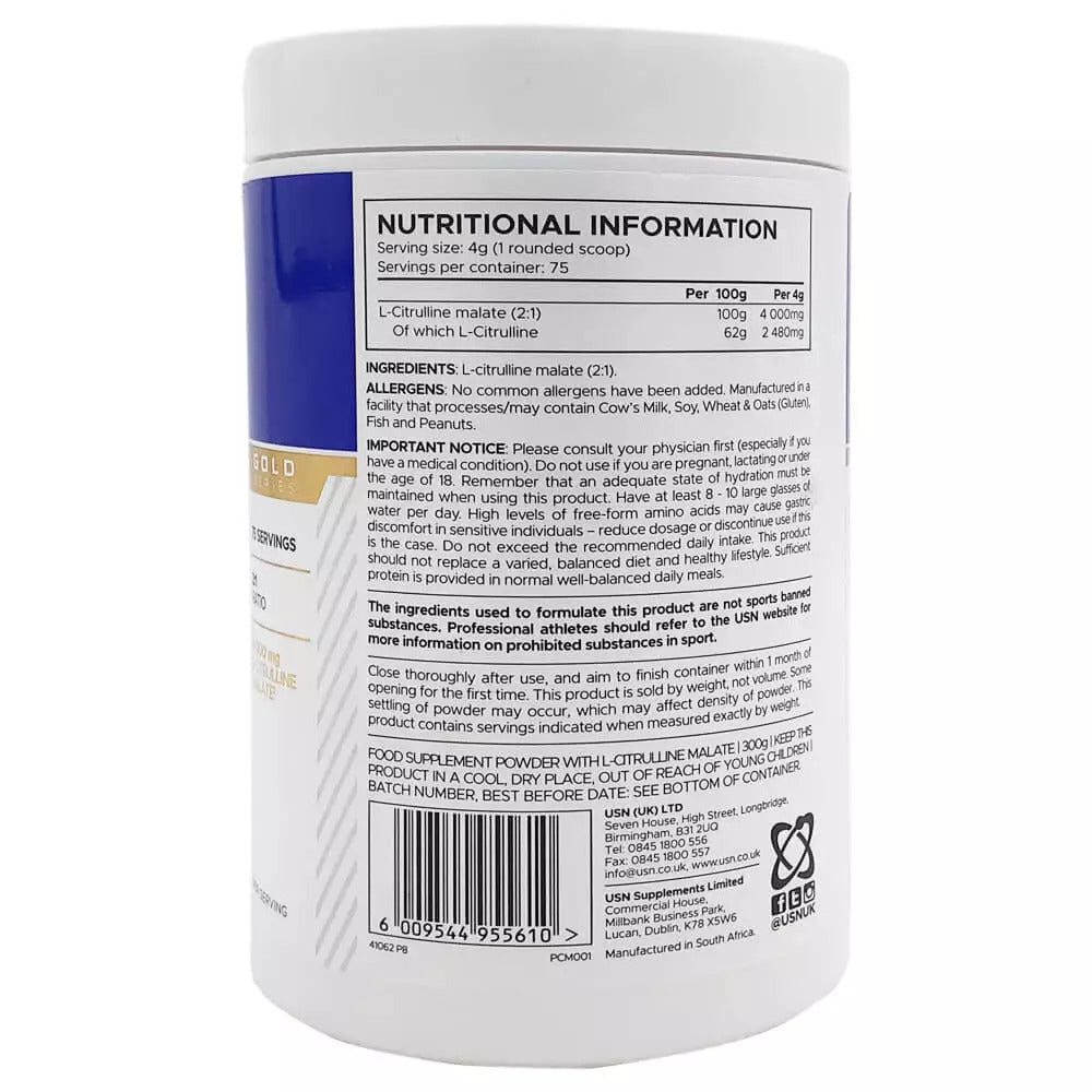 USN Pure L-Citrulline Malate 300g
