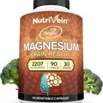Nutrivein Magtein Magnesium L-Threonate Glycinate Taurate Brain Sleep Mood Recovery 2207 mg 90 Caps