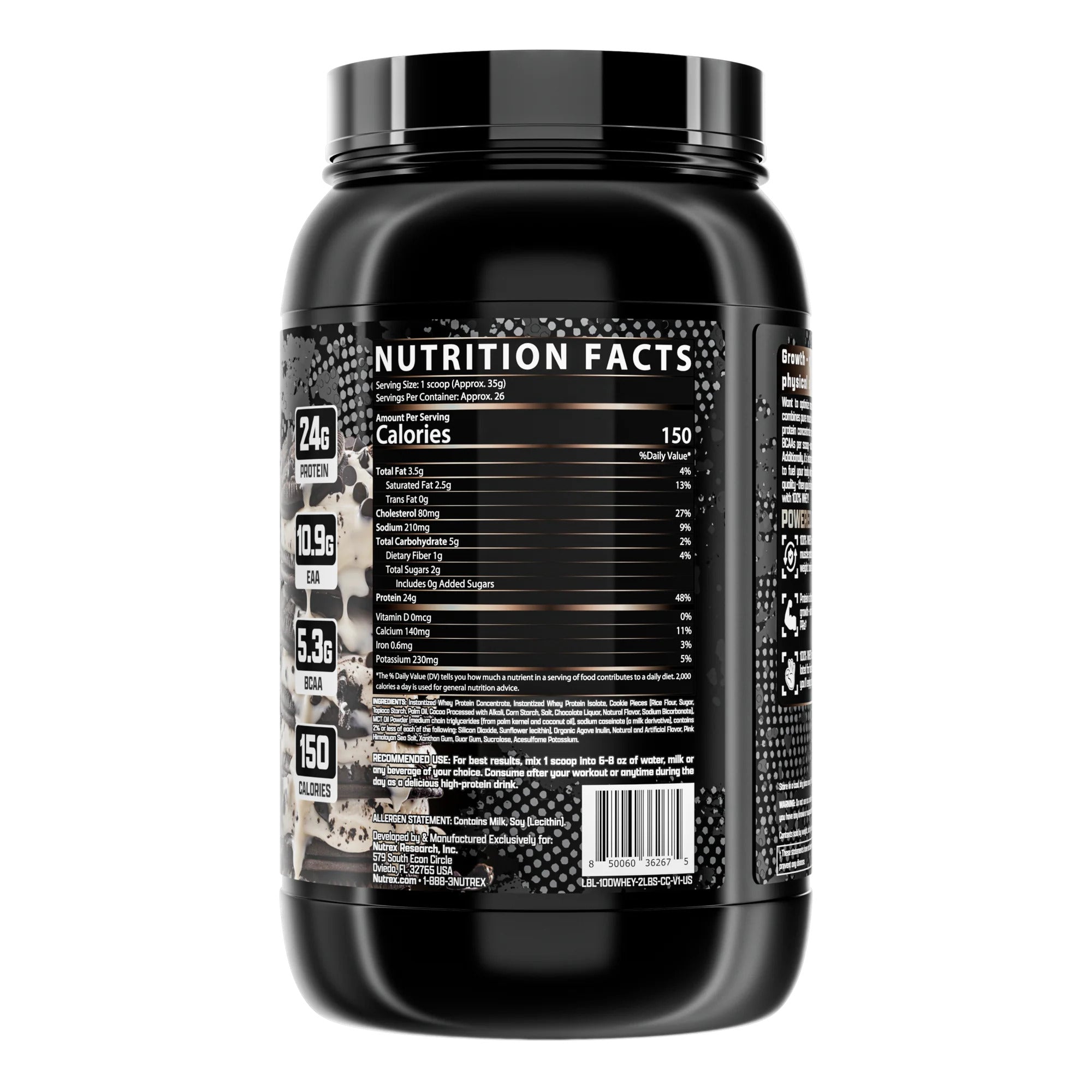 Nutrex 100% Whey Premium Protein For Muscle Growth & Recovery 1 kg - Görsel 3