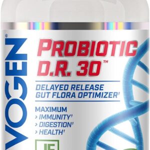 Evogen Probiotic D.R. lactobacillus Gut Flora Optimizer Immunity Digestion Health 30 Billion CFUs 30 Caps
