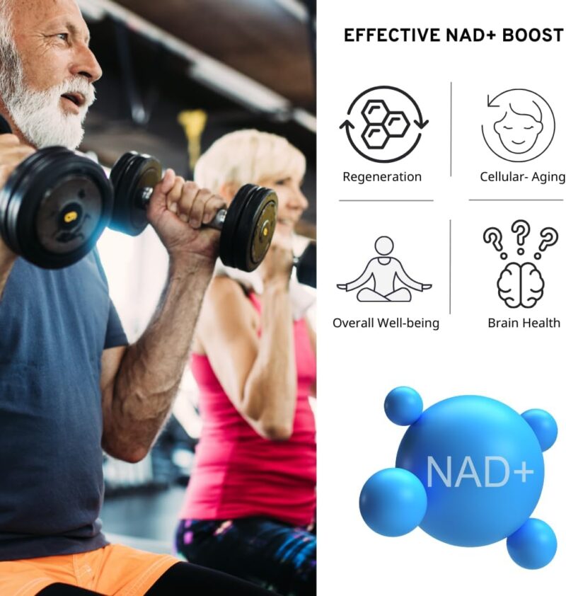 VINATURA NAD Nicotinamide Adenine Dinucleotide 1000mg - Pure Nad for Anti-Aging 60 Caps - Görsel 4