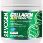 Evogen Collagen Plus Hydration Grass Fed Collagen Skin Joint & Tissue Health Unflavored