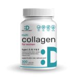 Deal Supplement Multi-Collagen Pills for Women with Vitamin C, E, & Biotin, 300 Capsules