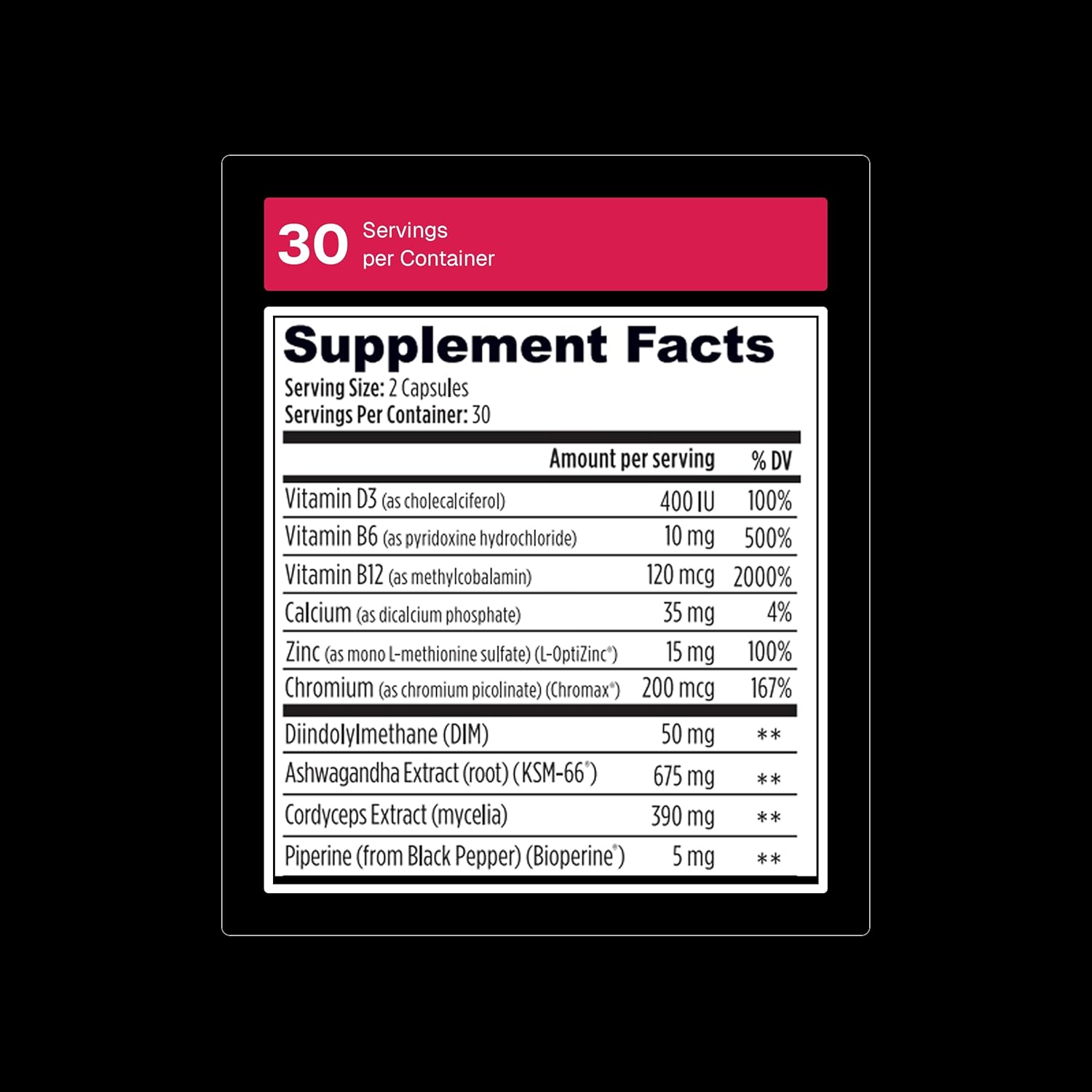 Weider Prime Support for Men Supports Energy Strength Focus Stress Lean Muscle 60 Capsules - Görsel 2