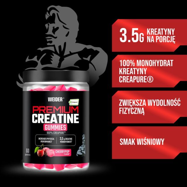 Weider %100 Creapure Creatine  60 Gummies