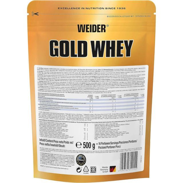 Weider GOLD WHEY PROTEIN 500 GR - Görsel 4