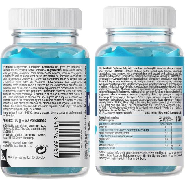 WEIDER Melatonin UP – 60 gum - Görsel 3