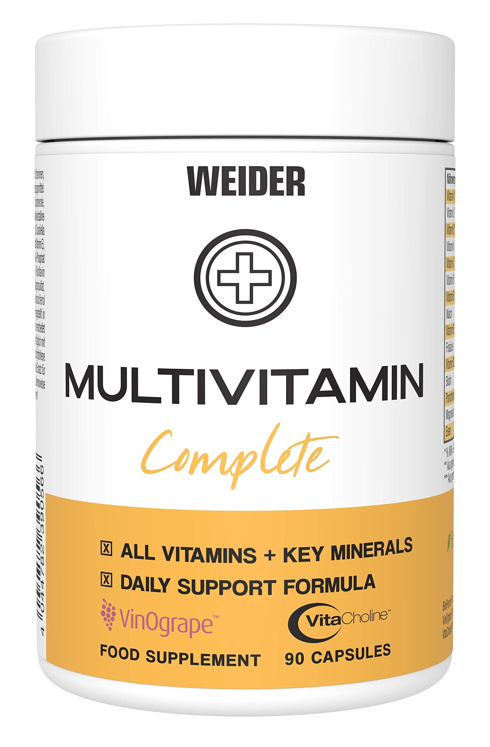 Weider Multivitamin Complete - 90 caps - Görsel 2