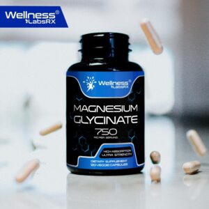 Wellness Labs Magnesium Glycinate for Magnesium Chelate Women and Men 750mg 120 Caps - Görsel 3