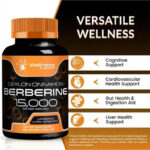 Wellnees Labs Liposomal Berberine + Ceylon Cinnamon+Turmeric + Ginseng + Ginkgo biloba 15,000mg – 120 - Görsel 3