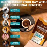Wellness Labs Reishi Mushroom Coffee 25 in-1 Lions Mane Shiitake 90 Servings - Görsel 3