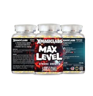 Xmagiclabs Max Level GH Shilajit, Ashwagandha, Maca, Tribulus, Turkesteron  180 CAPS – USA MENŞEİ FDA ONAYLI