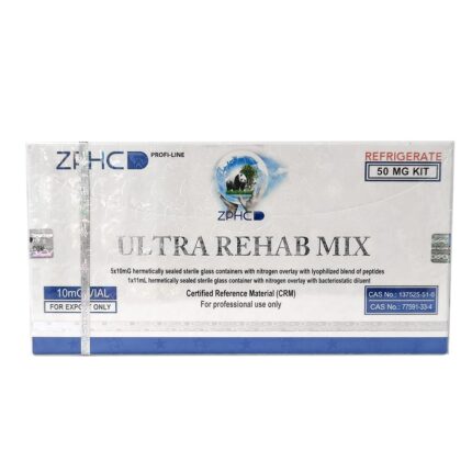 Zphc Ultra Rehab Mix 50 mg BPC-157 5 mg + TB-500 5 mg 5 vials × 10 mg
