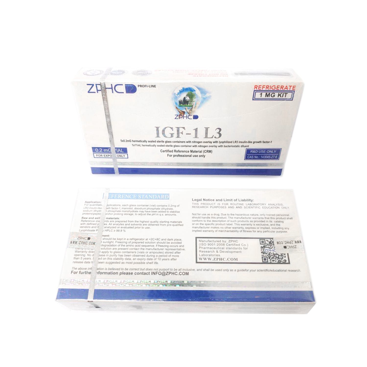 Zphc IGF-1 LR3 ZPHC — 1 mg 5 vials × 0.2 mg - Görsel 2