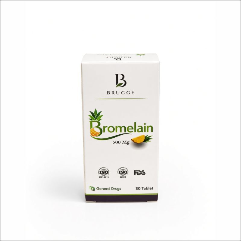 43a3d2_9c56e9529fcb4b78bd9712296d441bf8mv2 Brugge Bromelain 500 Mg 30 Tablet - Görsel 1
