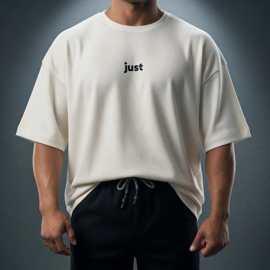 88410d_1201c49ef792422a875540d10277d4e5mv2 Just Waffle Oversize Tshirt - Görsel 1