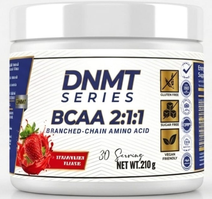 ac82f7ec-f87c-4a1d-a005-a2f786885d7b DNMT SERIES NUTRITION BCAA 2.1.1 STRAWBERRY FLAVOR 210 gram - Görsel 1